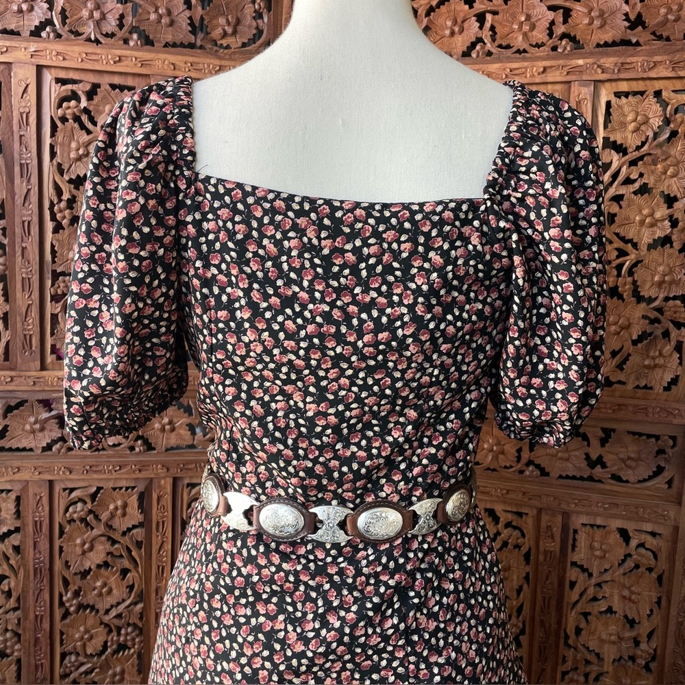 RESET Floral Ditsy Puff-Sleeve Mini Dress - Picture 6 of 10